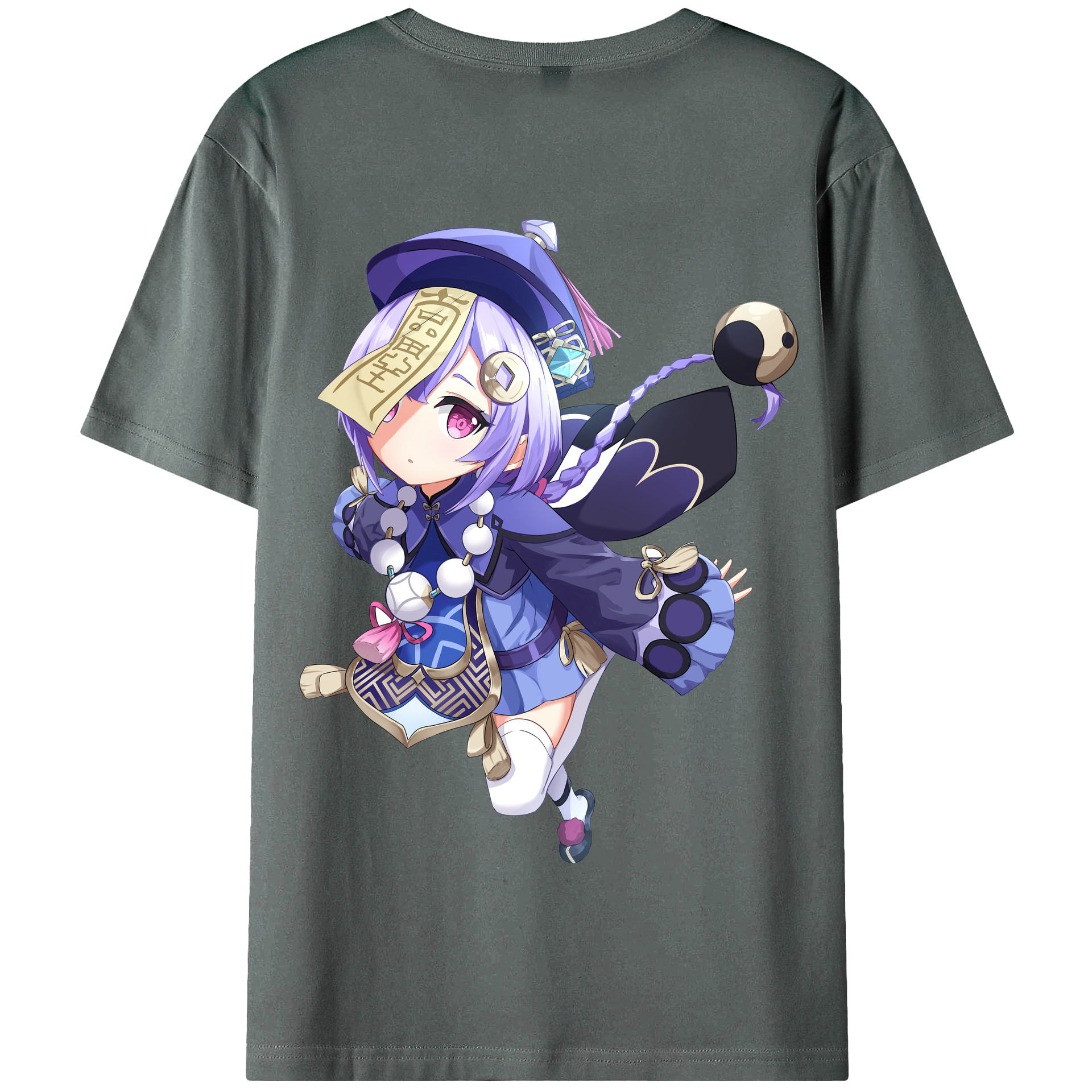 げんし神 七七 なな  genshin Nana 綿100％半袖Tシャツ（背面プリント）